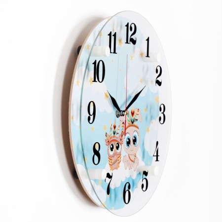 Watching clock, series: children's, "Indians", smooth move, D-30 cm-1