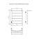 Electric towel "Sanprise" Classic P6, 450x600 mm, with a shelf, left, chrome