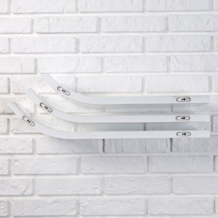 A set of wall shelves "Ski" white, 60*15cm, thickness 3cm-3