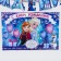 Girland on groves with a poster "Happy Birthday", length 210 cm, cold heart