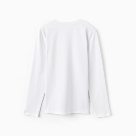 Jumper (Longsliv) Male Minaku: Basic Line Man White Color, size 50-4