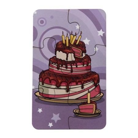 Puzzle 3 pictures "Sweets", 18 details, size - 8 × 13 cm-1