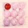 Set of balls plastic D-6 cm, 9 pcs "Jenna Transparent" pink