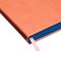 Leduced Diary A5, 140l, Cage, leatherette, elastic band, turquoise slice, peach