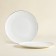 Sl Home “Cascon” plates, d = 23.3 cm, set 2 pcs, bone porcelain, white