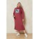 Women's dress, size 66, burgundy color