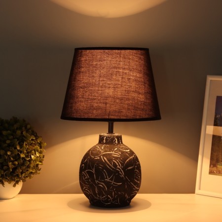 LUEZE table "Louise" 1x40W E27 Black 25x25x38, 5cm-1