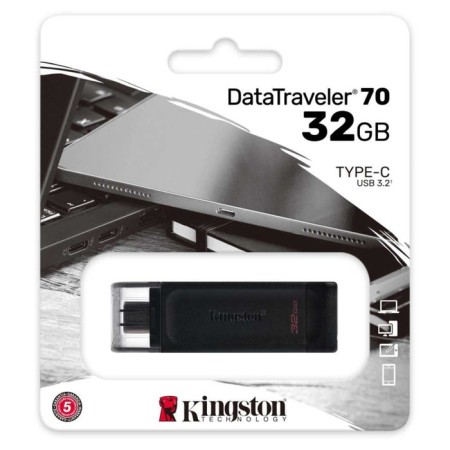 Kingston 64gb Datatraveler 70 Type-C DT70/64GB USB3.2 Black-2