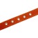 Leather collar on synthetic winterizer, 45 x 2 cm, Osh 25-35 cm, orange