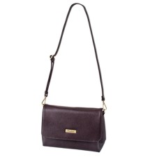 Messenger bag, valve department, brown color 17x26x10cm
