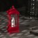LED figure "Red Lantern with a candle" 5.5 × 13 × 5.5 cm, plastic, batteries AG13x3, glow warm white