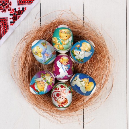 Easter heat -shaped film "Angels - 1" for 7 eggs