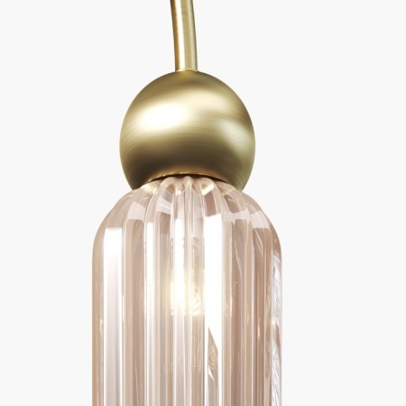Suspension lamp Maytoni Mod302PL-02CG, E14, 2x40 W, 700x100x3625 mm, gold-1