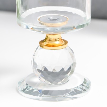 Glass of glass per 1 candle "Transparency" 9.2x5x5 cm-3
