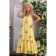 Women's dress, size 46, yellow color