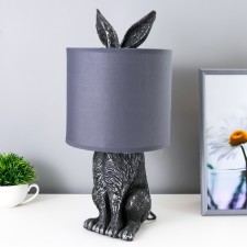 Bunny table lamp E27 40W silver 20x20x43.5 cm Risalux