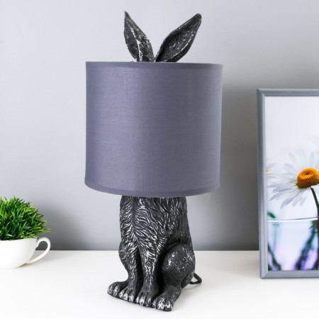 Bunny table lamp E27 40W silver 20x20x43.5 cm Risalux