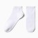 Women's socks shortened, white color, size 25-27 (38-42)