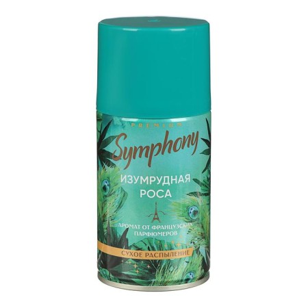 Symphony Automatic Premium air freshener "Emerald dew", Fixed cylinder, 250 ml