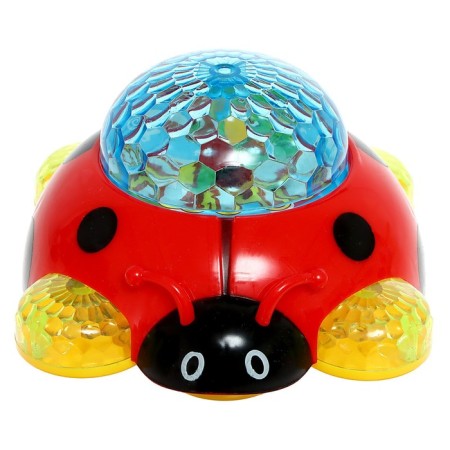 Musical catalka "God's cow", light, sound effects, works from batteries-1