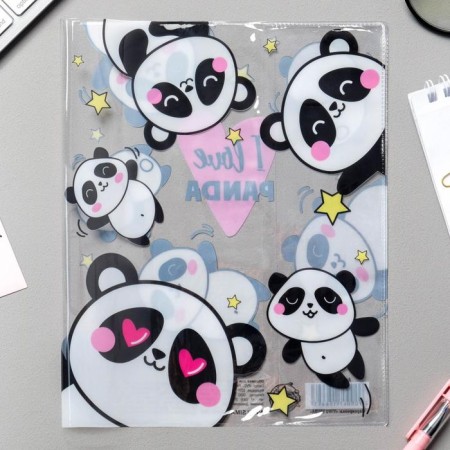 Panda notebook cover, 34.7 x 21.1 cm-2