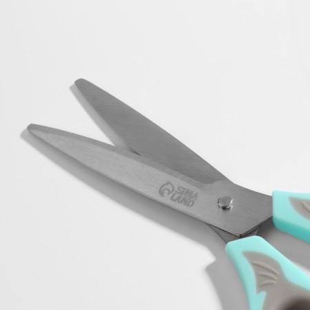 Scissors are universal, mowed blade 8.5 ", 21 cm, color mix-3