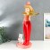 Souvenir Polystone stand "Girl with a pink bow and a cat" D = 26 cm 76x27x35 cm