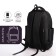 Youth backpack from lightning textiles, 5 pockets, black color
