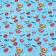 Glossy packaging paper "Pop Art Love", bilateral, 70 x 100 cm