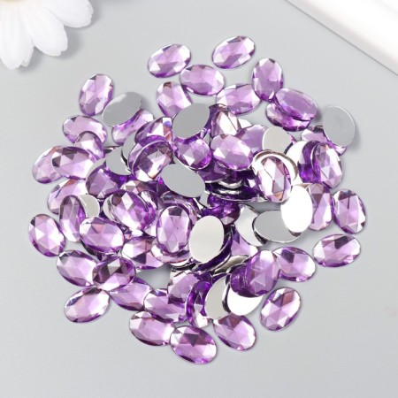 Decor for creativity Plastic "Rhil Obv. Lilac" set of 150 pcs 1x1.4 cm-2