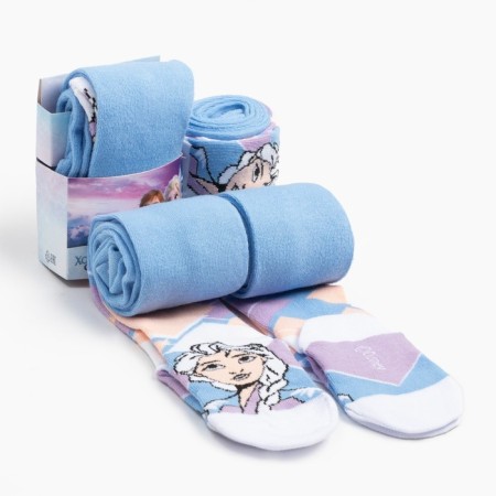 Pantyhose children's "Elsa", cold heart, height 92-98 cm, blue color-6