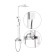 The shower system Fashun A52418, pour 98 mm, with a tropical shower, hand watering can, satin