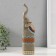 Souvenir Polystone "Gray Elephant upward" 5.5x6x27 cm