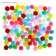 A set of textile details for the decor "bombs" 100 pcs. set, size 1 pc. 0.6 cm, color mix