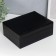 Casket to the leatherette for jewelry "Black matte" 9x23x17 cm