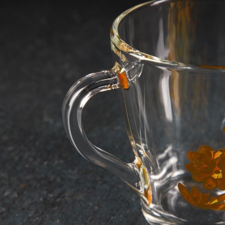 Glass mug "Butterfly 3D", 250 ml-2