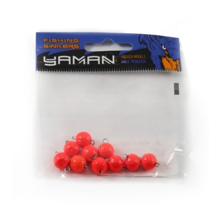 Cargo Cheburashka painted collapsible Yaman 10 pcs., 5 g, orange-4
