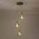 Suspended lamp Citilux "Tommy" CL102033, 33x33x35 cm, 3x40W, E14, brown color