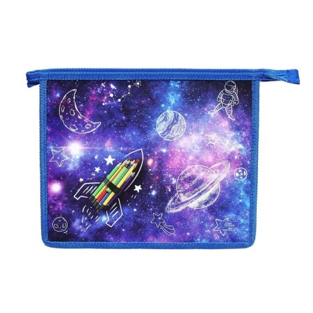 Folder for notebooks A5, 230 x 190 x 50 mm, lightning from above, plastic, calligrata "rocket"-1