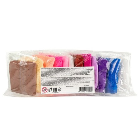 Light plasticine, set of 12 delicate flowers "for girls"-6