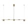 Karin chandelier, size 120x8.5x200 cm, LED 3x6W,+2x10W, 4000k