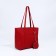 Bag Female Tout with zipper, red color