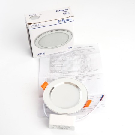 The LED LED lamp Feron AL1527, IP20, 5 W, 95x95x30 mm, white color-6