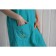Women's set for the sauna (Pareo+Chalma) with embroidery, turquoise
