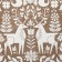 A set of napkins 4 pcs “Deer” central white, 37*37 cm