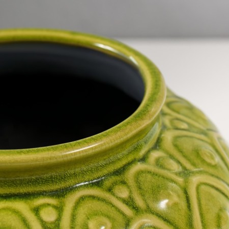 Souvenir Interior ceramics of Vazon "Scales" Green 15x22x22 cm-2