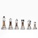 Chess souvenir "jade", wooden board 45 x 45 cm, metal figures
