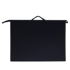 Folder for drawings and drawings A3, 420 x 343 x 50 mm, handles, plastic, zipper from above, 0.9 mm, 