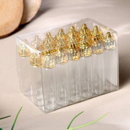 The basis for creativity and decor "A bottle with a suspension on the lid", 6 ml, color gold-2