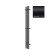 Terminus tres electric heated towel rail "Circle", 1400x156 mm, Black Muar